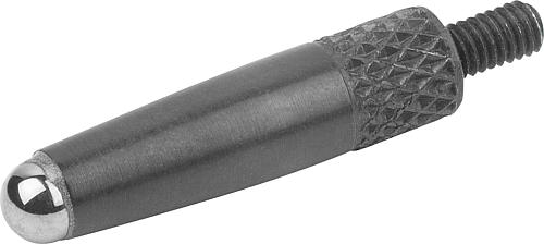 MESSEINSATZ MIT ABGERUNDETER SPITZE L=35,5 HARTMETALL