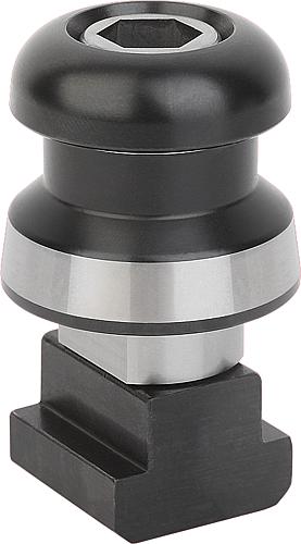 SPANNBOLZEN FÜR T-NUT, UNILOCK SYSTEMGRÖßE 80MM D=M16, FORM:A, EINSATZSTAHL