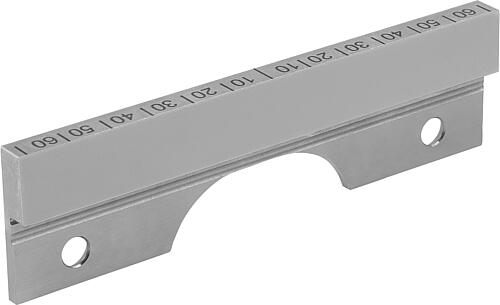SPANNBACKEN GLATTE AUSFÜHRUNG WERKZEUGSTAHL, B=125, S=8
