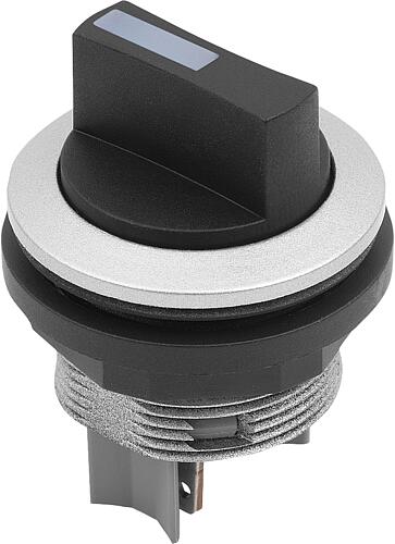 WAHLTASTER EINBAUVERSION, TASTEND, FLACHSTECKER 2,8X0,5MM, 40°LINKS/40°RECHTS...