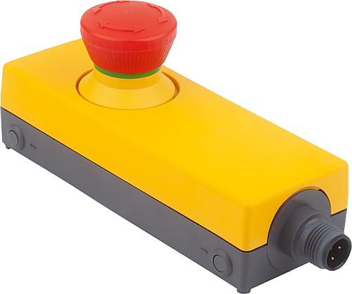 NOT-HALT-TASTER MINIBOX, SELBSTÜBERWACHT=NEIN, M12 4-POLIG A-KODIERT, ANZAHL ...