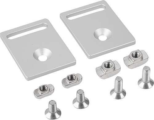 VERBINDERPLATTE, ALUMINIUM ELOXIERT