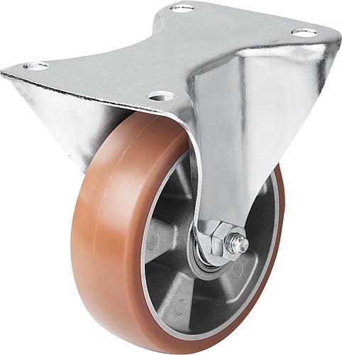 BOCKROLLE OHNE FESTSTELLSYSTEM, D=200, B=50, POLYURETHAN, M.GERINGEM ROLLWIDE...