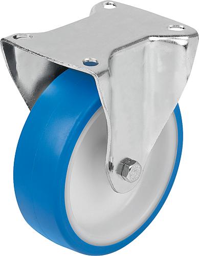 BOCKROLLE OHNE FESTSTELLSYSTEM, D=200, B=50, THERMOPLAST, FÜR HYGIENEBEREICH,...