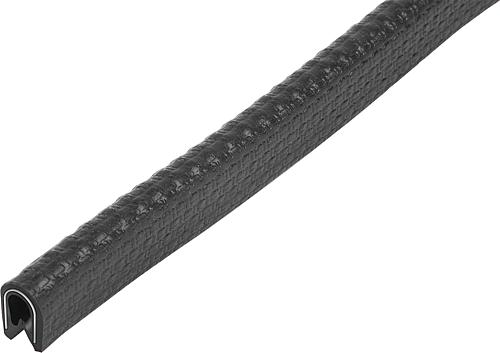 KANTENSCHUTZPROFIL OHNE DICHTUNG 50000X6,5X10, FORM:A, PVC SCHWARZ L=50 METER