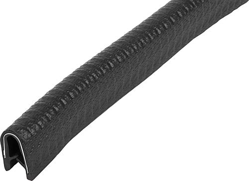 KANTENSCHUTZPROFIL OHNE DICHTUNG 50000X10X14,5, FORM:B, PVC SCHWARZ L=50 METER