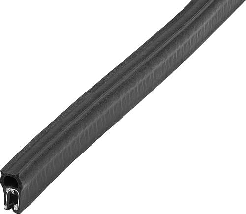 KANTENSCHUTZ-DICHTPROFIL 50000X8X15, FORM:A, EPDM SCHWARZ, KOMP:EPDM L=50 METER