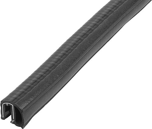KANTENSCHUTZ-DICHTPROFIL 50000X8X11, FORM:C, EPDM SCHWARZ, KOMP:EPDM L=50 METER
