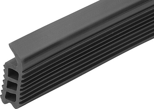 LIPPENPROFIL, L=5000, H=27,5, PVC SCHWARZ