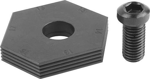 KLEMME SECHSKANT D=M12, FORM:B EINSATZSTAHL, VARIABEL