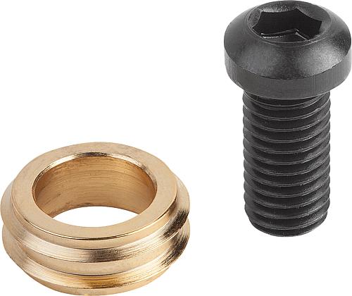 SPANN-EXZENTERSCHRAUBE MIT KRALLENSCHEIBE D=M16X26,8 EINSATZSTAHL, KOMP:VERGÜ...