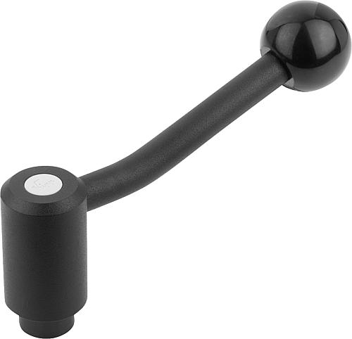 SPANNHEBEL MIT SICHERHEITSFUNKTION GR.3 M16, A=128,5, FORM:20° STAHL, KOMP:KU...