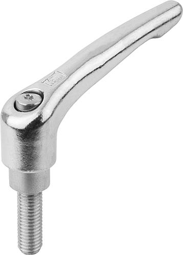 KLEMMHEBEL GR.5 M16X60 EDELSTAHL, ELEKTROLYTISCH POLIERT, KOMP:EDELSTAHL