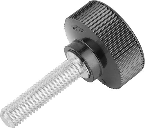 RÄNDELSCHRAUBE D=M10X30 D1=35 H=18,5 DUROPLAST, KOMP:STAHL