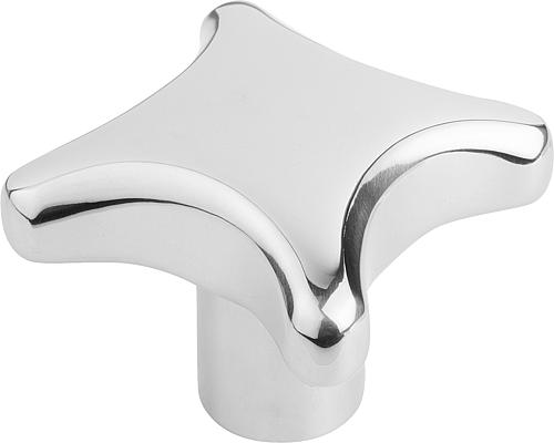 KREUZGRIFF DIN6335 D=1/2-13, D1=63H=42, FORM:E, EDELSTAHL POLIERT