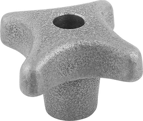 KREUZGRIFF DIN6335, FORM:B, D=0,75, D1=100, H=63, GRAUGUSS GLEITGESCHLIFFEN