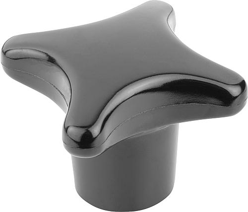 KREUZGRIFF ÄHNLICH DIN6335 D=M16, D1=80, H=50, FORM:K, DUROPLAST SCHWARZ HOCH...