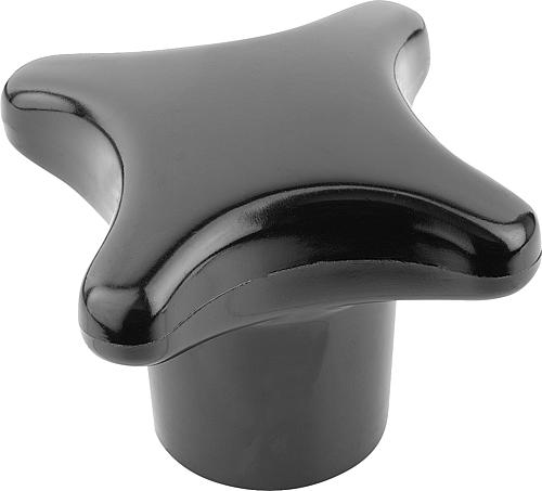 KREUZGRIFF ÄHNLICH DIN6335, D1=63, D=12, H=40, FORM:G, DUROPLAST SCHWARZ HOCH...