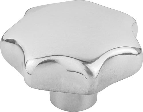 STERNGRIFF ÄHNLICH DIN6336, D=16, D1=80, H=50, FORM:C MIT SACKLOCH, ALUMINIUM...