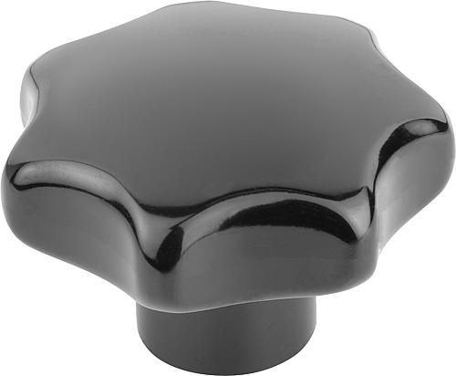 STERNGRIFF ÄHNLICH DIN6336 D=M16, D1=80H=48, FORM:K, DUROPLAST SCHWARZ HOCHGL...
