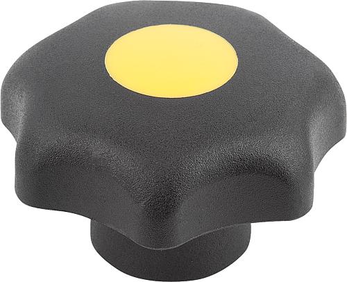 STERNGRIFF ÄHNLICH DIN6336 D=8-32, D1=25, FORM:K, THERMOPLAST SCHWARZ, KOMP:S...