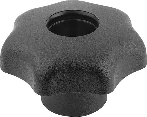 STERNGRIFF ÄHNLICH DIN6336 D=8-32, D1=25, FORM:D, THERMOPLAST SCHWARZ, KOMP:S...