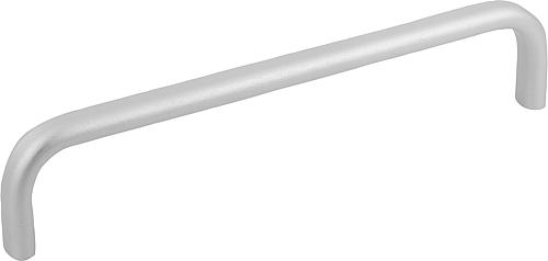 BÜGELGRIFF OVAL, A=250, L=258, D=M05, ALUMINIUM NATUR MATT UND ELOXIERT