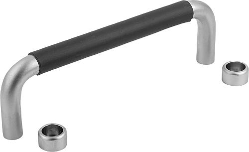 BÜGELGRIFF RUND, A=250, L=260, D=M05, STAHL VERCHROMT