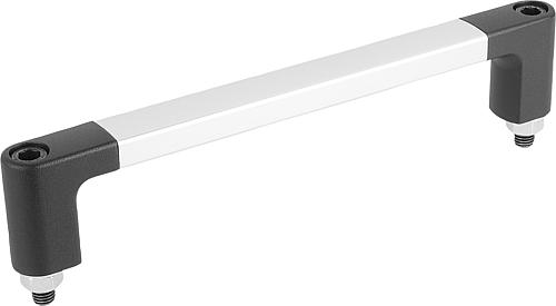 ROHRGRIFF, A=600, L=628, D=M12, H=60, ALUMINIUM NATUR ELOXIERT, KOMP:ALUMINIU...