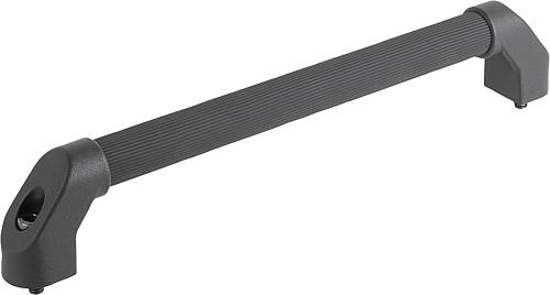 ROHRGRIFF A=600, L=630, D=M08X30, H=55,5, FORM:B, ALUMINIUM SCHWARZ KUNSTSTOF...