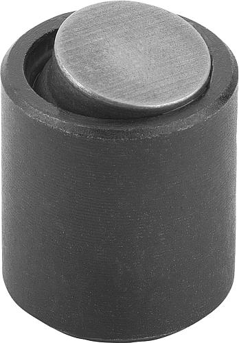 PENDELAUFLAGE MIT O-RING M05, D1=13, DK=10, FORM:C, VERGÜTUNGSSTAHL VERGÜTET ...