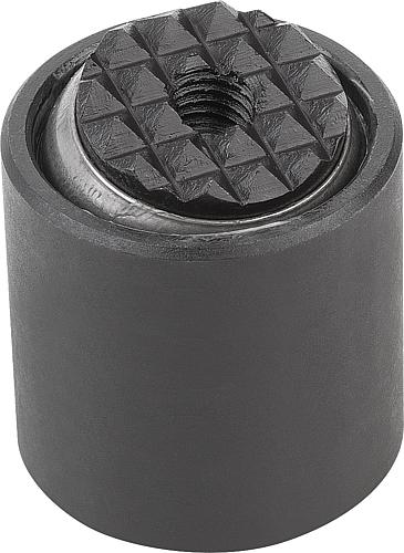 PENDELAUFLAGE MIT O-RING, M12 D1=36, FORM:F VERGÜTUNGSSTAHL, AUSWECHSELBARE E...