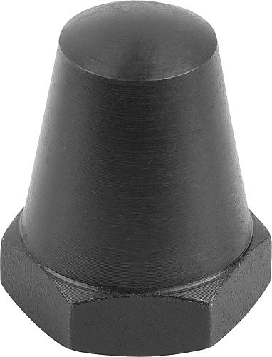 AUFLAGEBOLZEN, FORM:B RD RUND, INNENGEWINDE D=M16, H=60, SW=24, VERGÜTUNGSSTA...