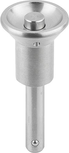 KUGELSPERRBOLZEN MIT PILZGRIFF, D1=7/16, L=3INCH, L1=9,7, L5=85,9, EDELSTAHL,...