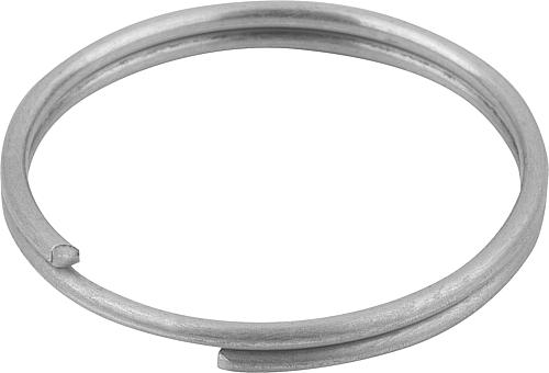 SCHLÜSSELRING D=28 EDELSTAHL 1.4310, BLANK