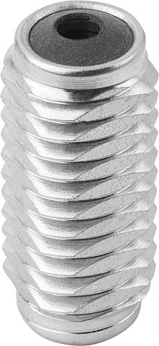 FEDERNDES SEITENDRUCKST. STANDARD FEDERKRAFT, MIT GEWINDEHÜLSE, D=M18X1,5 L=4...