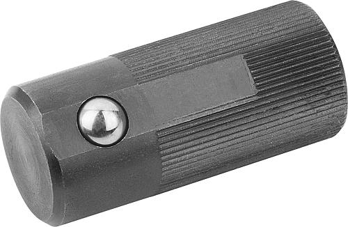 FEDERNDES SEITENDRUCKST. STANDARD FEDERKRAFT, DOPPELSEITIG, D=22 L=45, FORM:D...