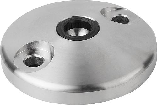 TELLER ANTI-SLIP-PLATTE, FORM:D EDELSTAHL, D=120