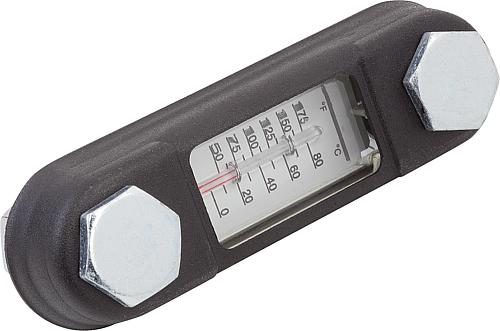 ÖLSTANDSANZEIGER FORM:B MIT THERMOMETER 286X34X33, L1=254, D1=M12, STAHL