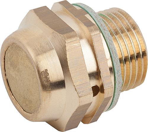 ENTLÜFTUNGSSCHRAUBE MIT RÜCKSCHLAGVENTIL, OHNE ÖLMESSSTAB, D=30, G1/2, MESSING