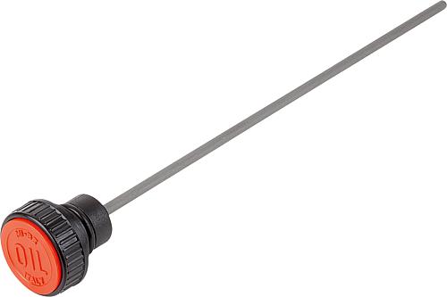 VERSCHLUSSSTOPFEN MIT ÖLMESSSTAB, FORM:C M. ENTLÜFTUNG + LUFTFILTER, D=30, D1...