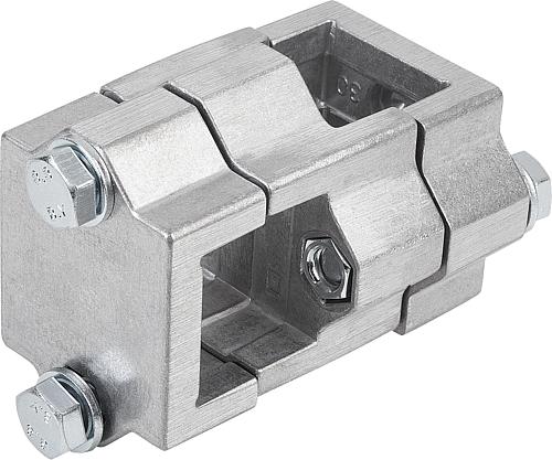 ROHRVERBINDER KREUZSTÜCK ALUMINIUM, ECKIG, KOMP:STAHL, A=1.5, B=1.5