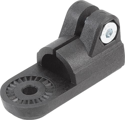 ROHRVERBINDER GELENKSTÜCK MIT INNENVERZAHNUNG FÜR RUNDROHRE A=30, THERMOPLAST...