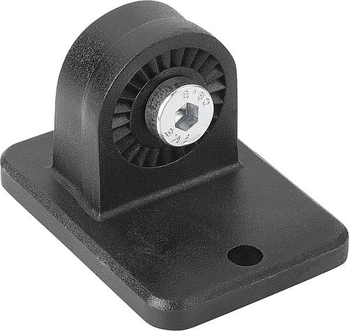 ROHRVERBINDER MIT FUß H=75 G=75 THERMOPLAST, KOMP:STAHL