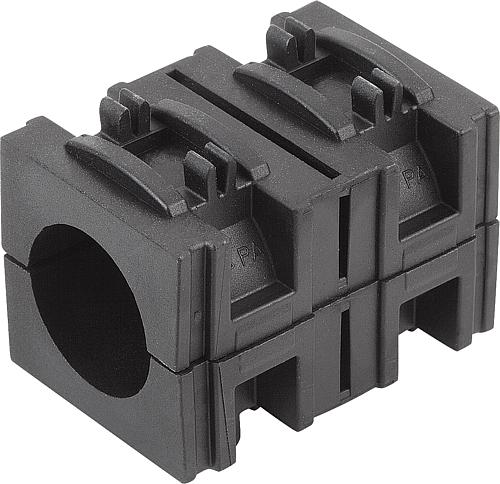 REDUZIERHÜLSE FÜR RUNDROHRE A=Ø 30,25, B=30,3, THERMOPLAST SCHWARZ