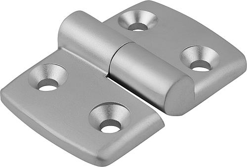 SCHARNIER AUSHÄNGBAR, RECHTS 115X48, ALUMINIUM PULVERBESCHICHTET, KOMP:EDELST...