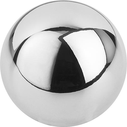KUGELKNOPF DIN319 D1=50, FORM:K MIT PASSBOHRUNG D=20, ALUMINIUM POLIERT