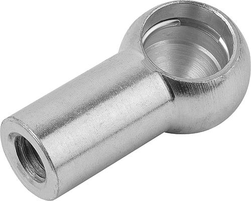 KUGELPFANNE DIN71805 FÜR WINKELGELENKE, M16, D1=19, FORM:A MIT SPRENGRING, ST...