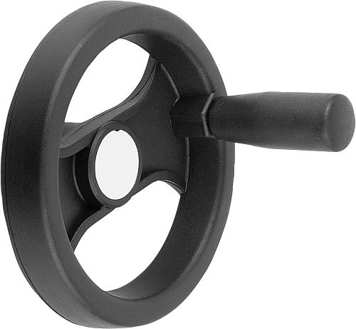 2-SPEICHENHANDRAD D1=346 PASSBOHRUNG MIT NUT D2=20H7, B3=6, T=22,8, POLYAMID,...