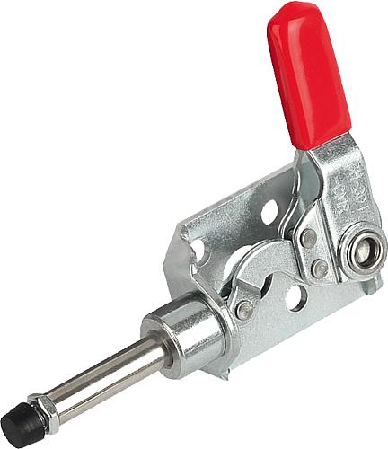 SCHUBSTANGENSPANNER MINI, OHNE KONSOLE, FORM:A, STAHL, KOMP:KUNSTSTOFF ROT